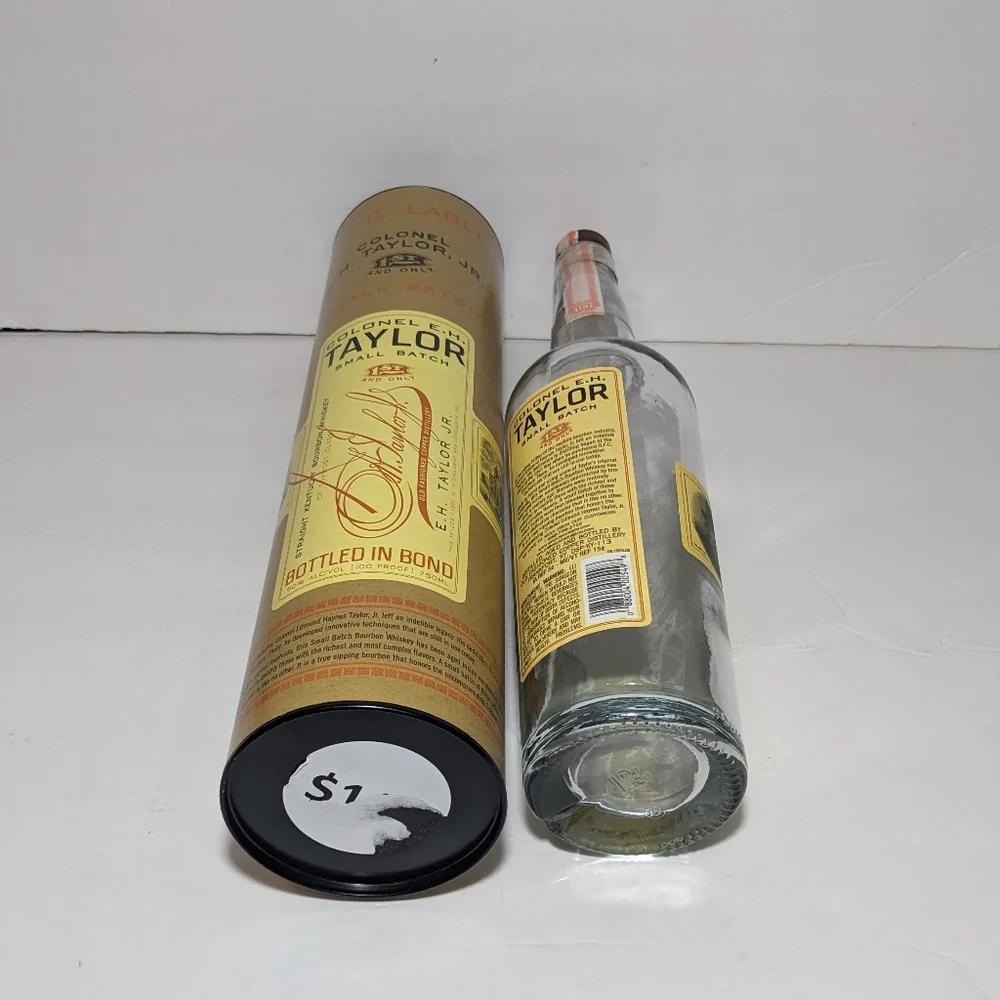 Colonel E. H. Taylor Bourbon Whiskey Bottle with box